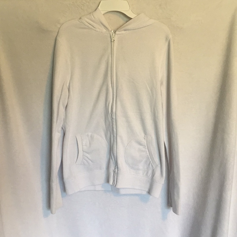 Girls white justice jacket